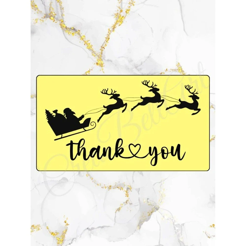 Christmas Thank You Stickers | Holiday Design | Small Business Packaging